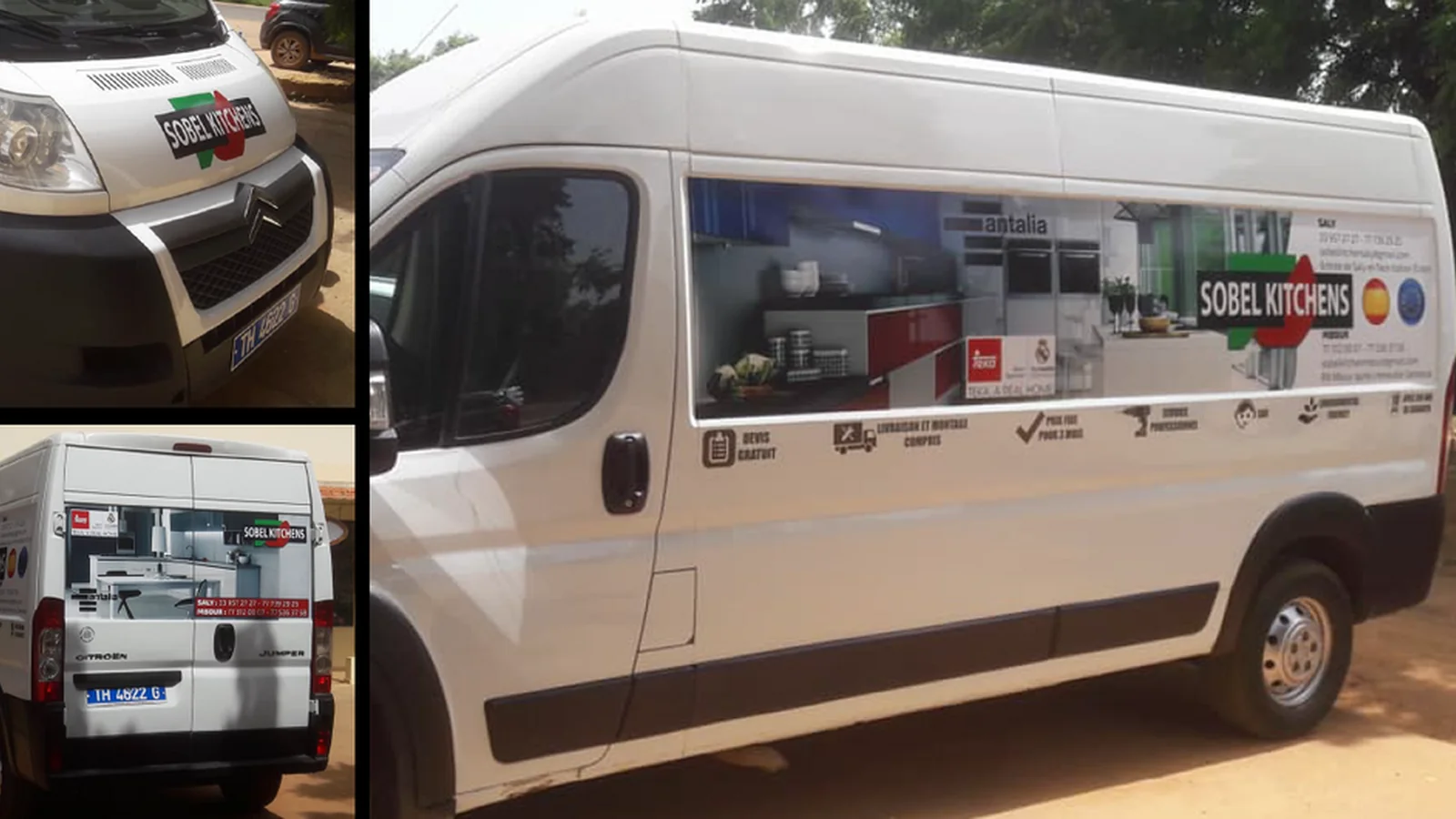 Habillage complet camion Sobel Kitchens — Imaginove Saly